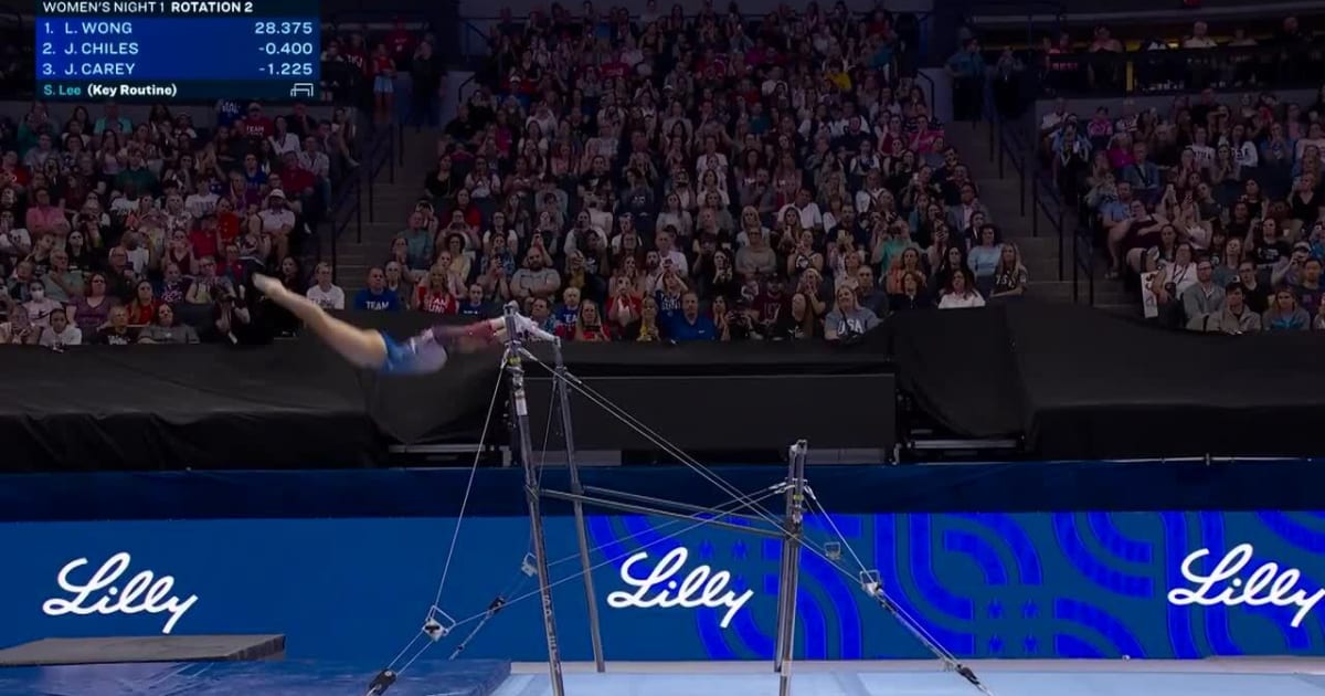 Team USA Women's Night 1 Suni Lee Uneven Bars 2024 U.S. Olympic